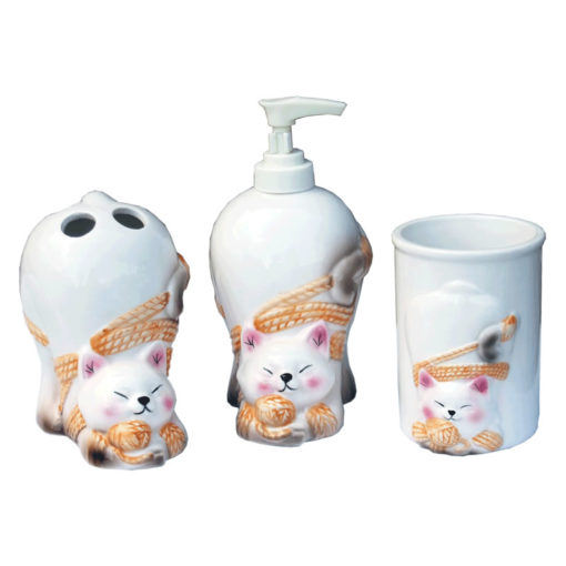 cat bath set 3pcs