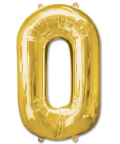 jumbo foil balloon gold letter 0