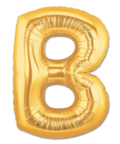 jumbo foil balloon gold letter b