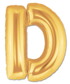 jumbo foil balloon gold letter d