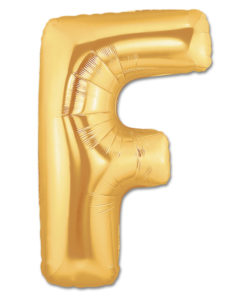 jumbo foil balloon gold letter f