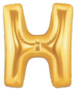 jumbo foil balloon gold letter h