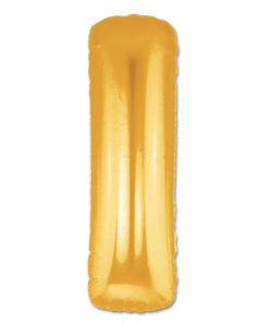 jumbo foil balloon gold letter i