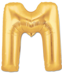 jumbo foil balloon gold letter m