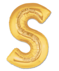 jumbo foil balloon gold letter s