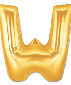 jumbo foil balloon gold letter w