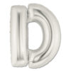 jumbo foil balloon silver letter d