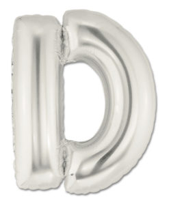 jumbo foil balloon silver letter d