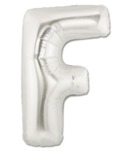 jumbo foil balloon silver letter f