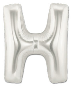 jumbo foil balloon silver letter h