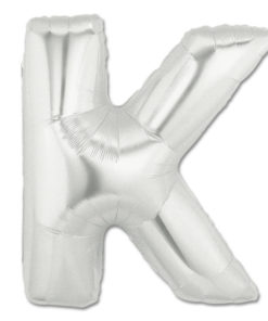 jumbo foil balloon silver letter k