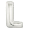 jumbo foil balloon silver letter l