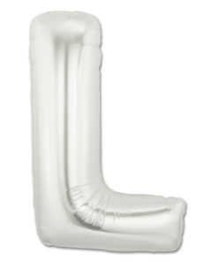 jumbo foil balloon silver letter l