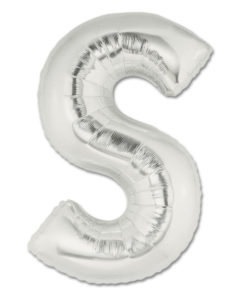 jumbo foil balloon silver letter s
