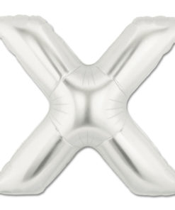 jumbo foil balloon silver letter x