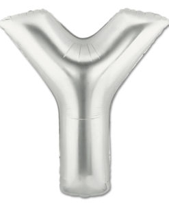 jumbo foil balloon silver letter y