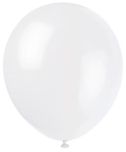 latex ballon white