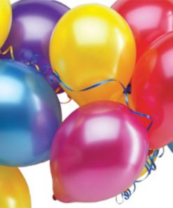 metallic balloons assorted 100 pack