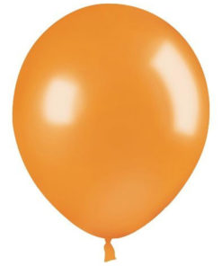 metallic balloons orange