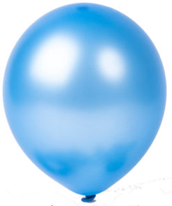 metallic balloons pale blue