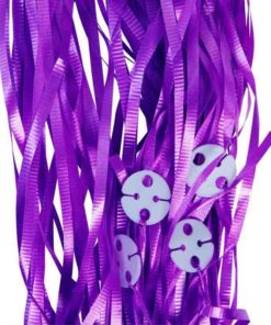 pre tied ribbon clips purple